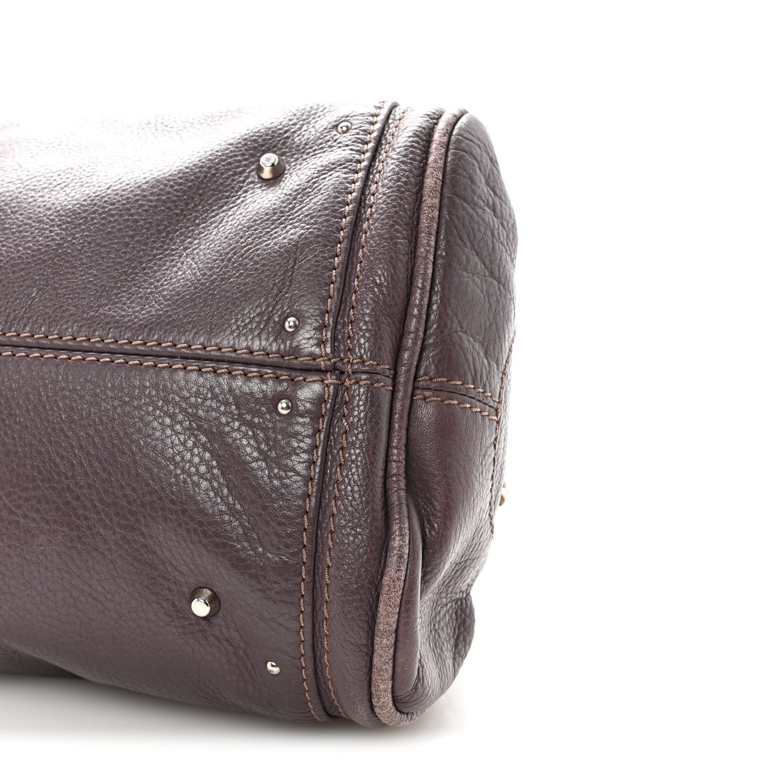 Calfskin Medium Paddington Satchel Purple