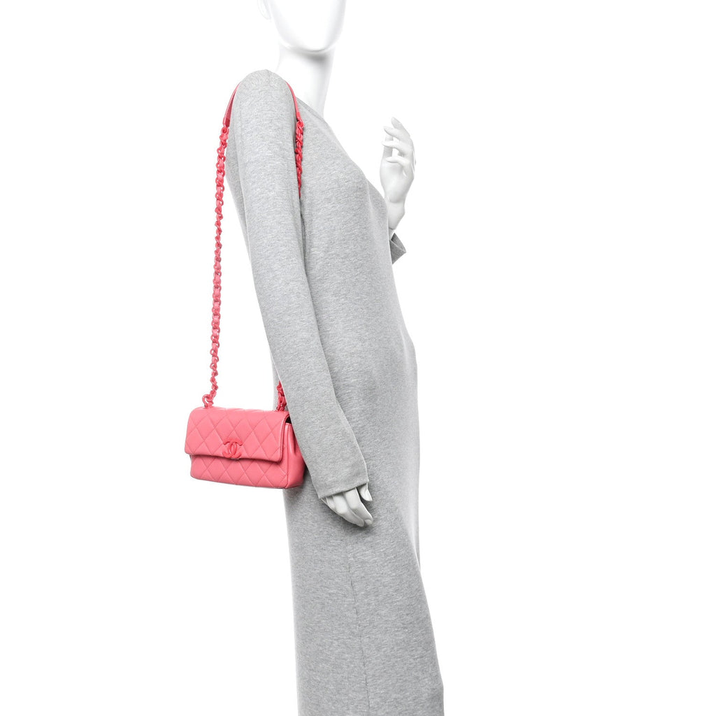 Caviar Quilted My Everything Small Flap Pink
