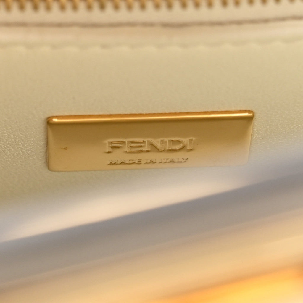 Nappa Pocket Mini Peekaboo Iconic Satchel White