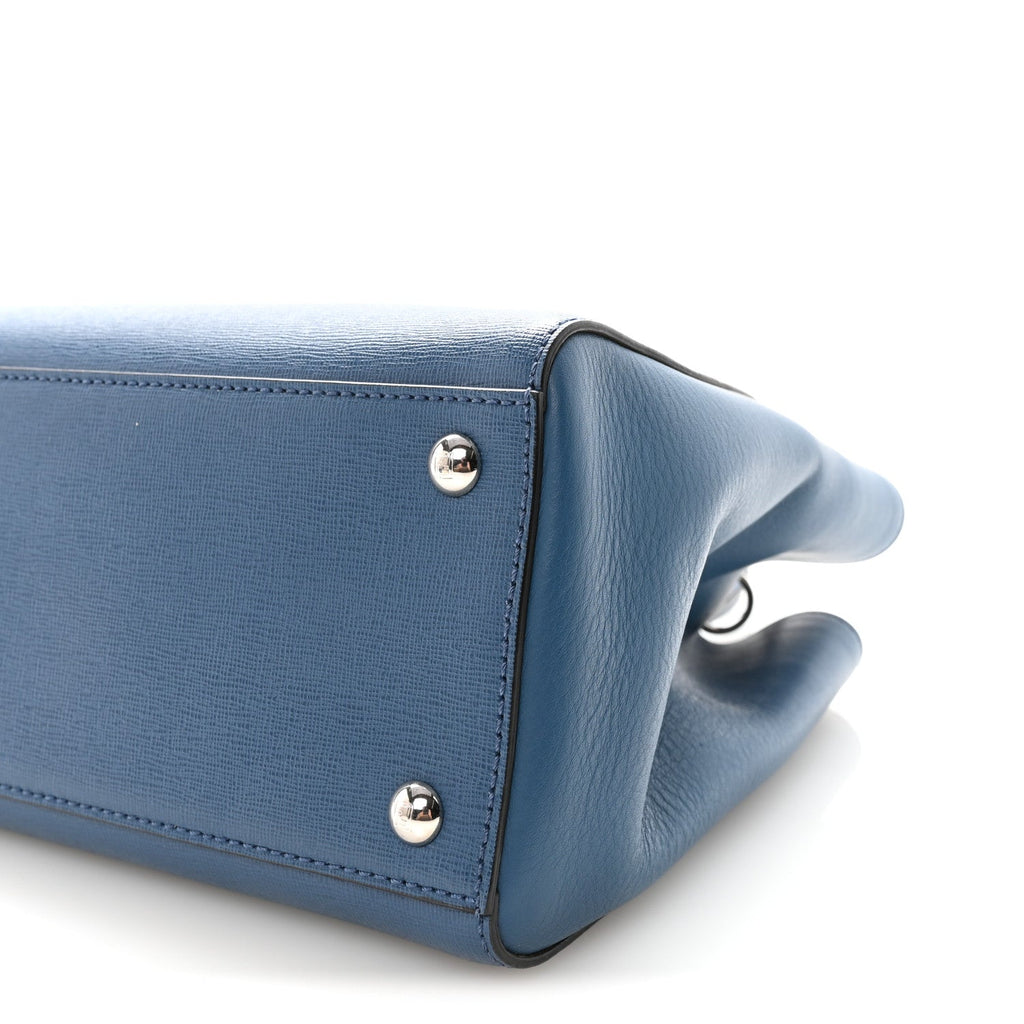 Vitello Elite Petite 2Jours Tote Blue Cobalto
