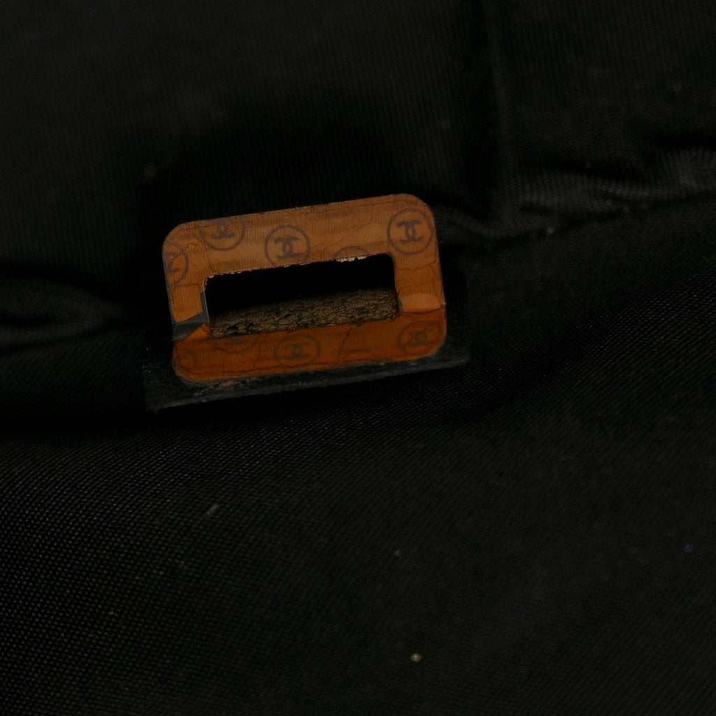 Nylon Button CC Tote Black