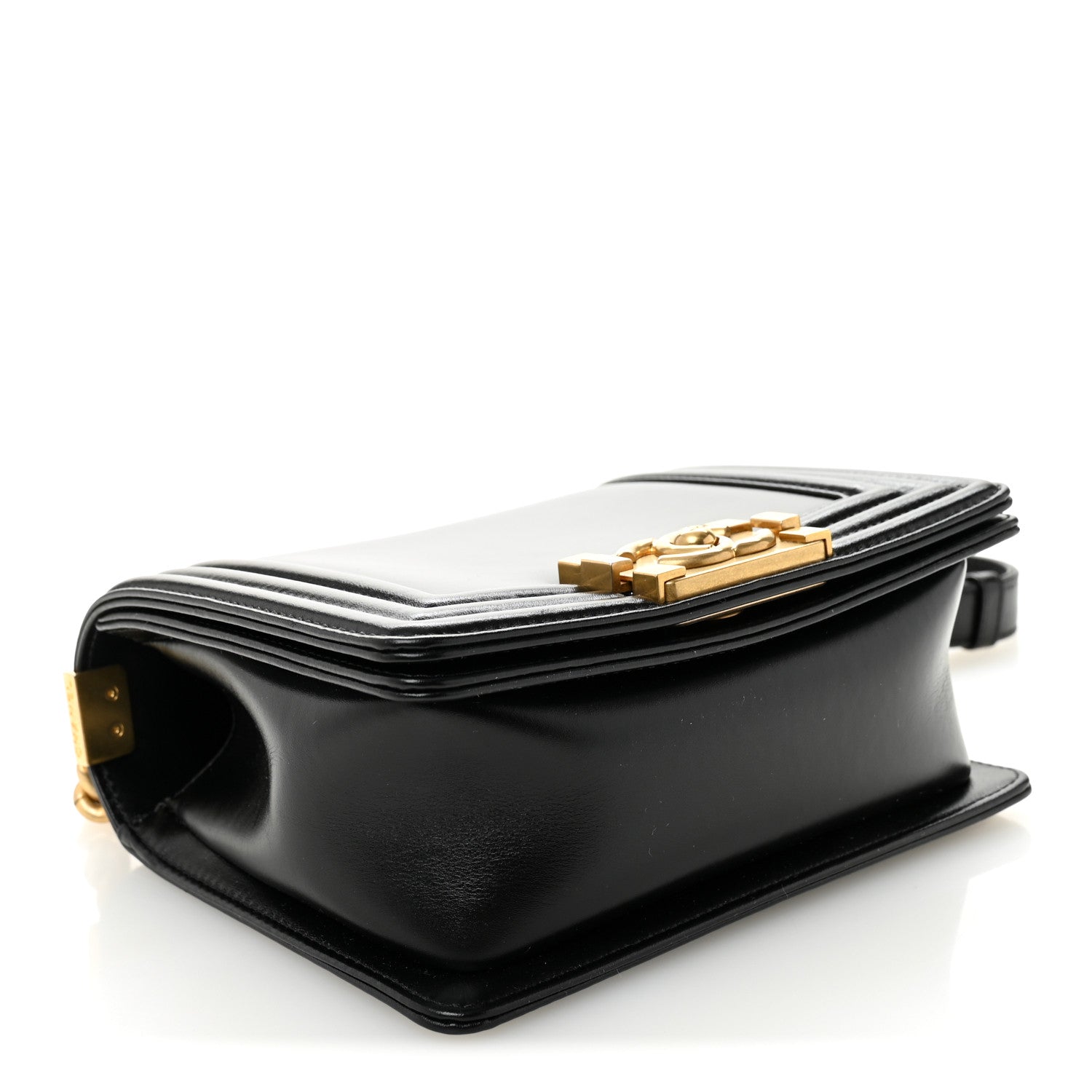 Calfskin Mini Boy Flap Black