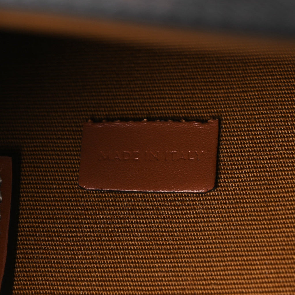 Triomphe Canvas Calfskin Mini Vertical Cabas Tan