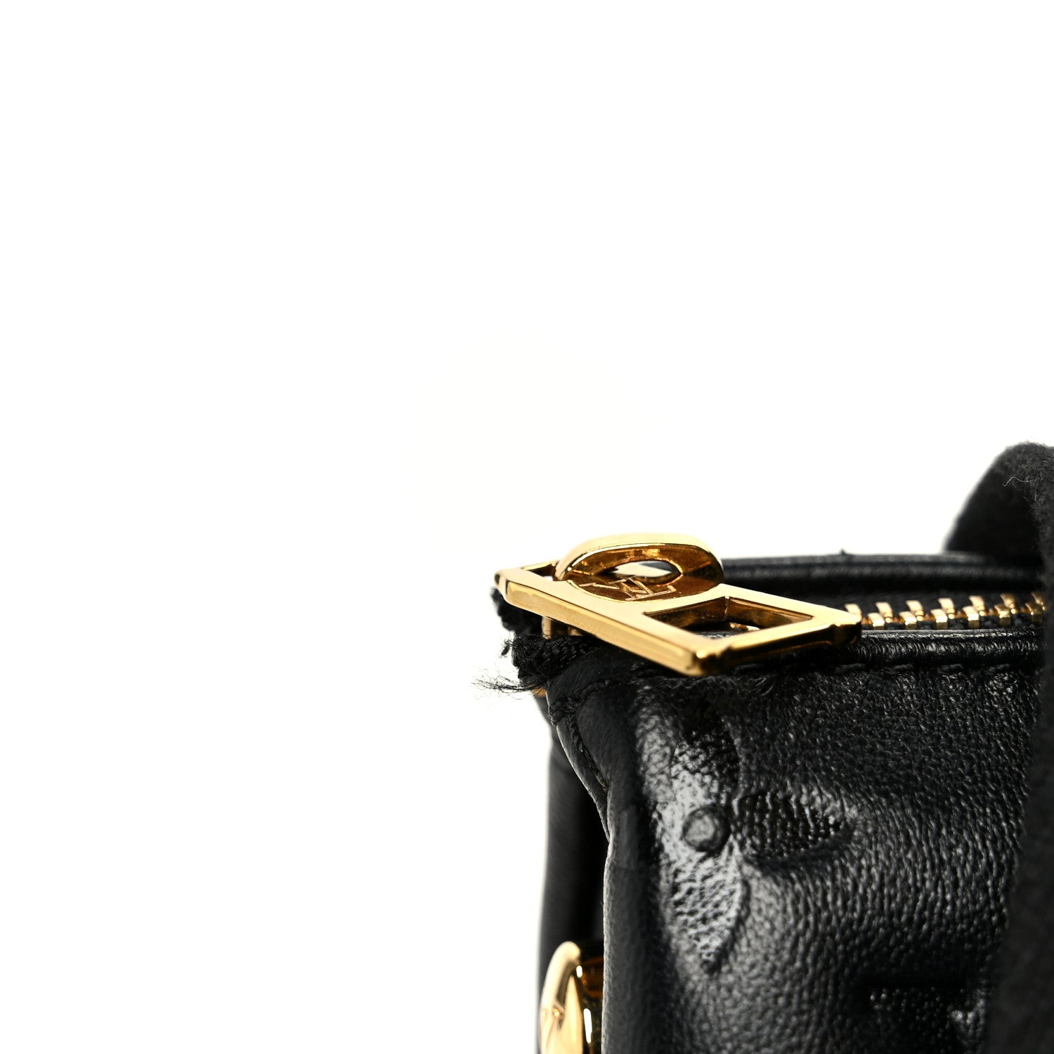 Lambskin Embossed Monogram Coussin MM Black