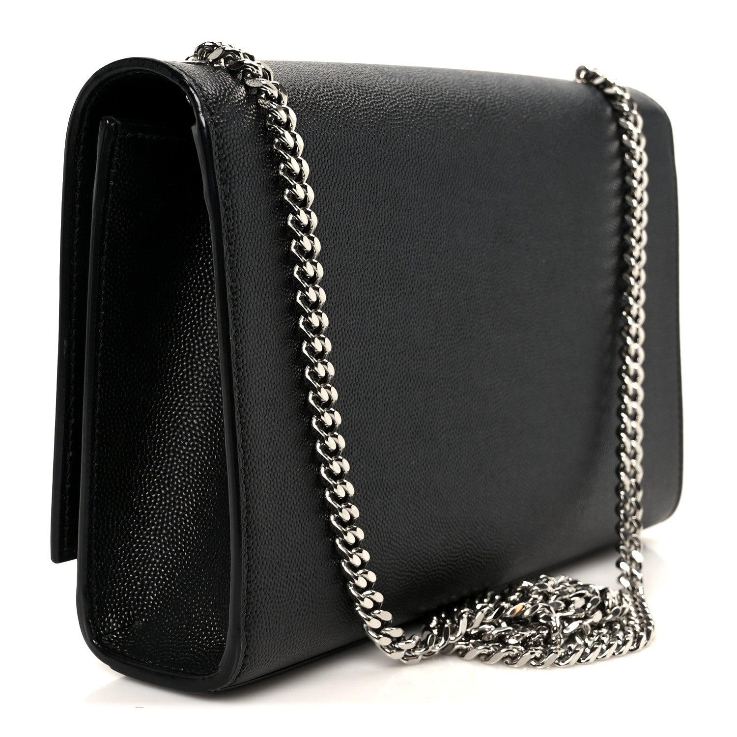 Grain De Poudre Medium Classic Monogram Kate Satchel Black