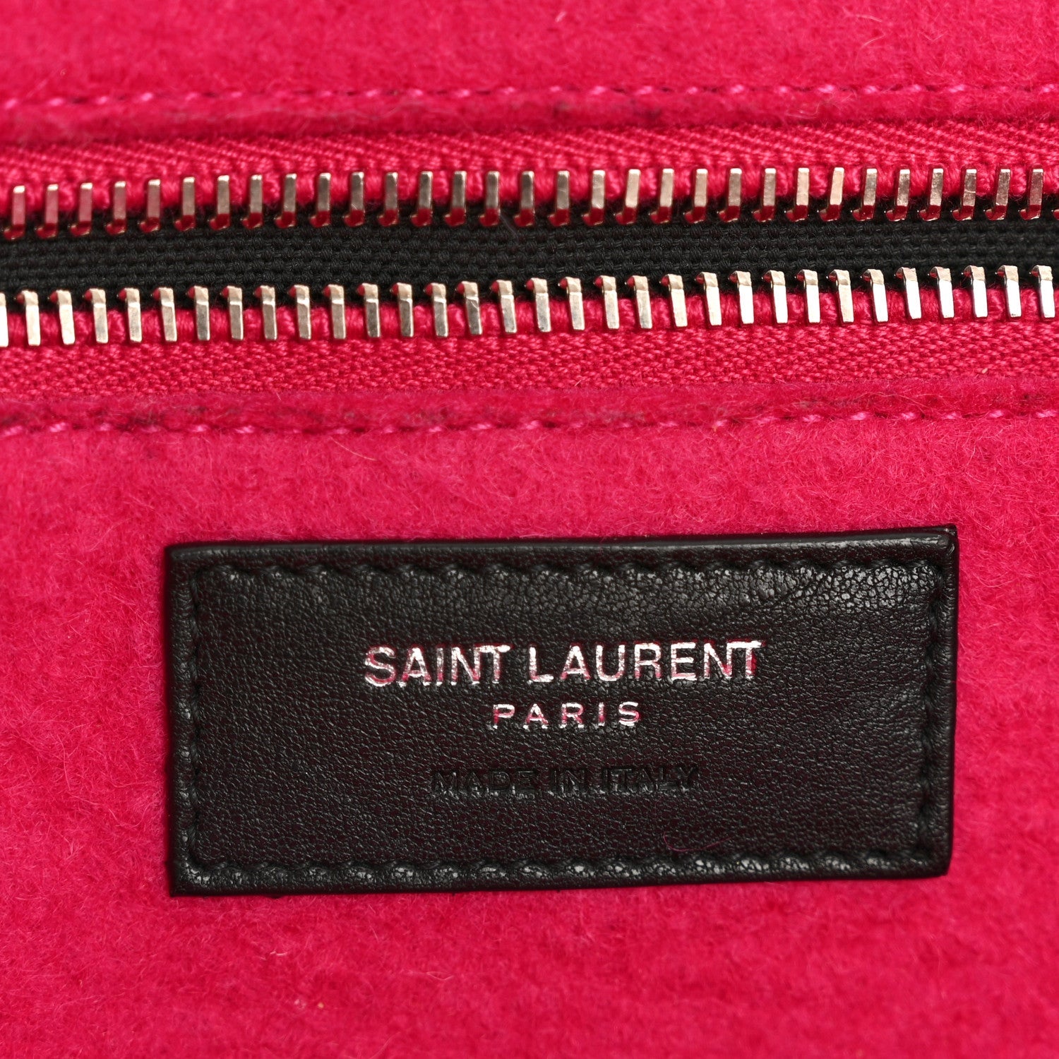 Wool Rive Gauche Tote Fuchsia