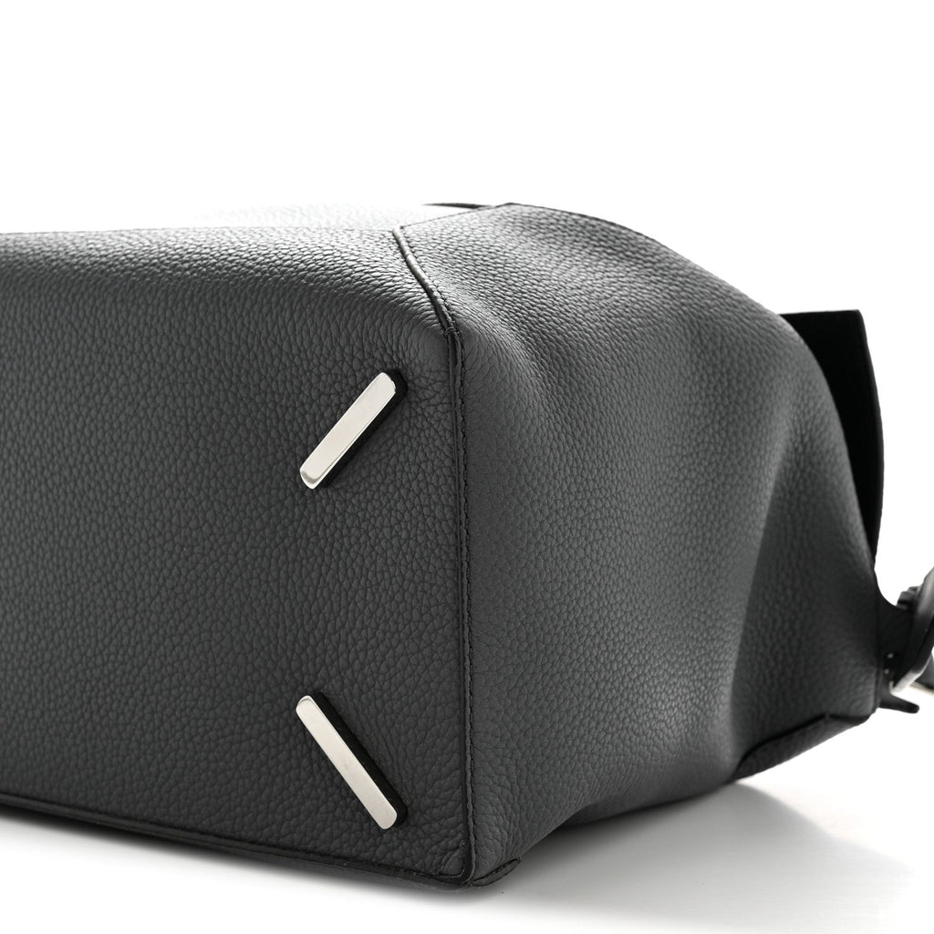 Grained Calfskin Large Puzzle Edge Bag Anthracite