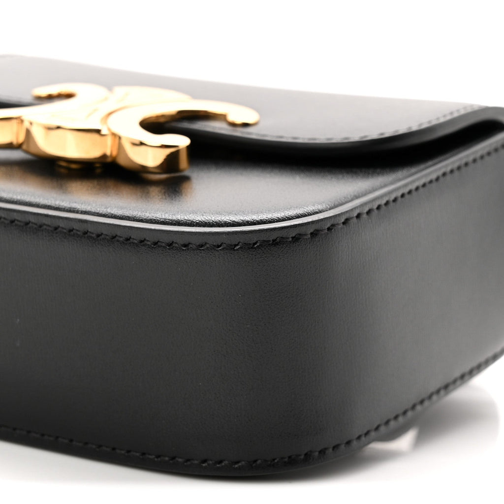 Shiny Calfskin Mini Claude Belt Bag 75 30 Black
