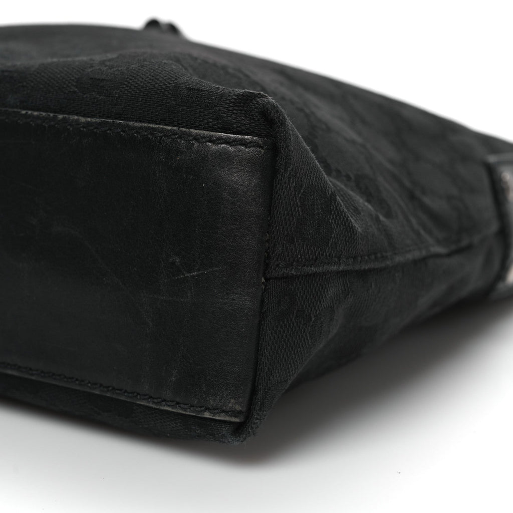 Monogram Piston Shoulder Bag Black