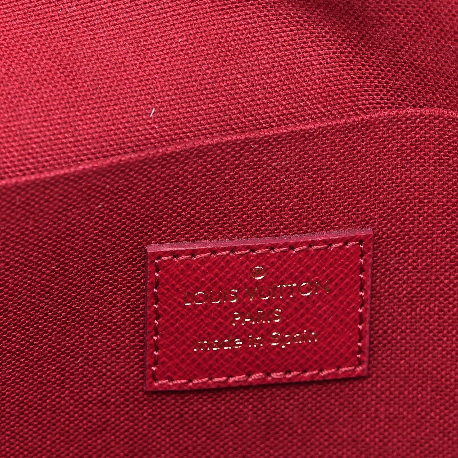 Monogram Pochette Felicie Chain Wallet Fuchsia