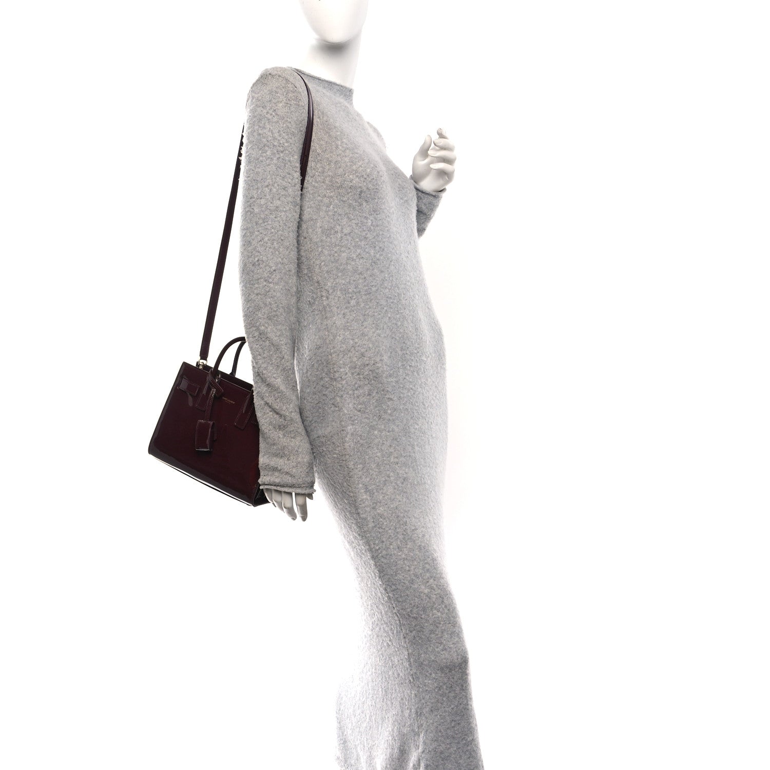 Patent Nano Sac de Jour Dark Red Wine