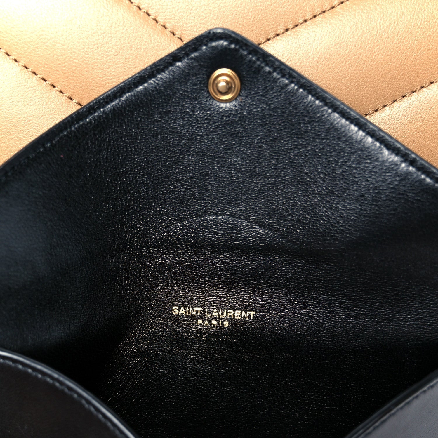 Lambskin Chevron Quilted Medium LouLou Natural Tan