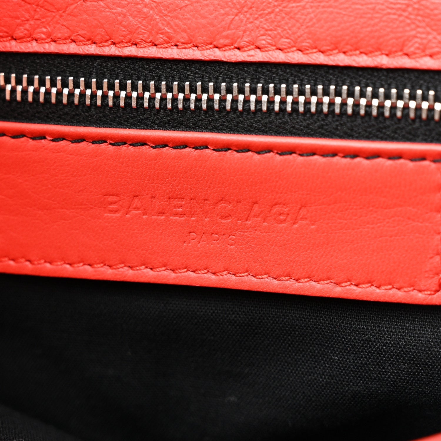 Matte Goatskin Rubber Covered Classic Hardware Envelope Clutch Rouge Ambre