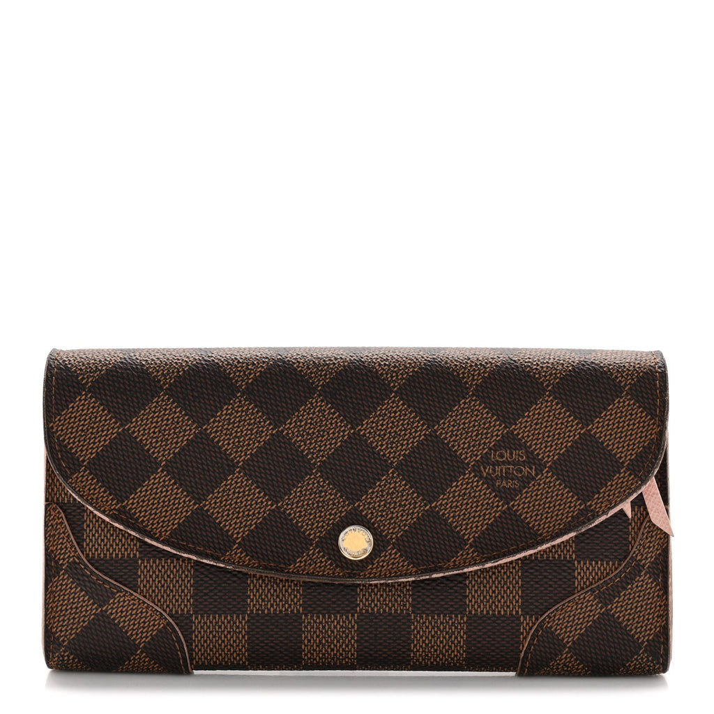 Damier Ebene Caissa Wallet Rose Ballerine