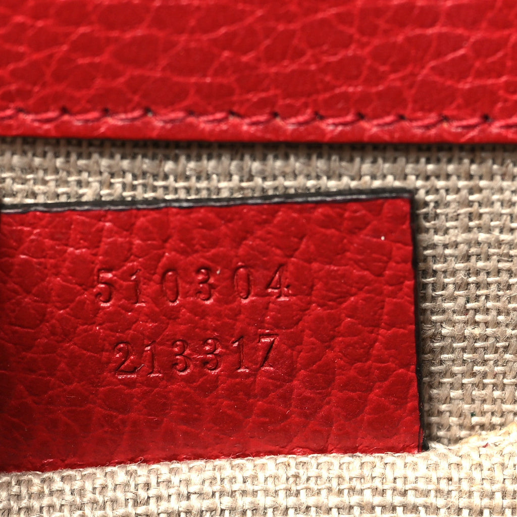Dollar Calfskin Small Interlocking G Shoulder Bag Red
