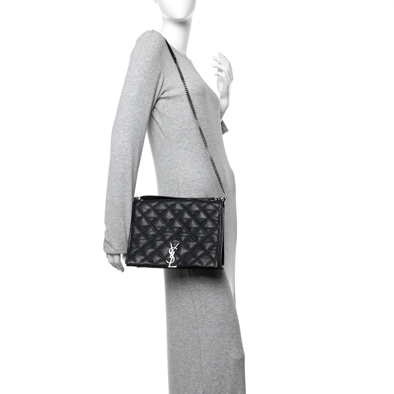 Lambskin Quilted Small Becky Chain Bag Black
