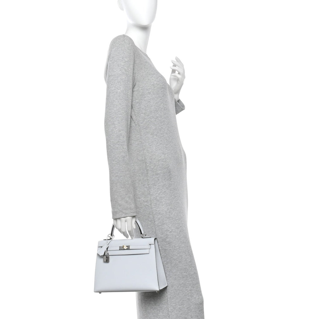 Epsom Kelly Sellier 25 Gris Platine