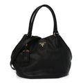 Vitello Daino Tote Black