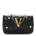 Nappa Quilted Studded Virtus Evening Bag Black