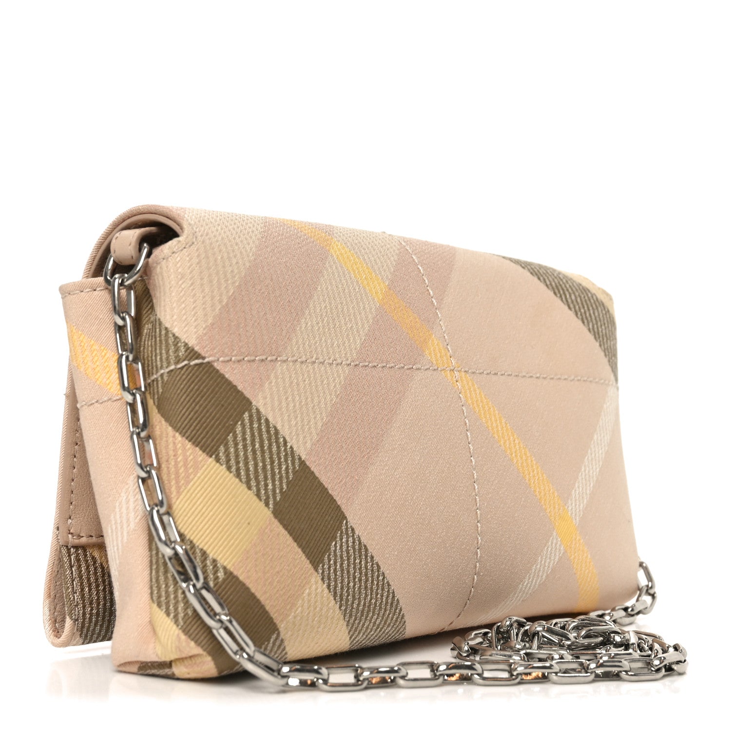 Jacquard Check Soft Snip Mini Chain Bag Teacup