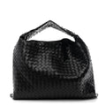 Calfskin Intrecciato Large Hop Black