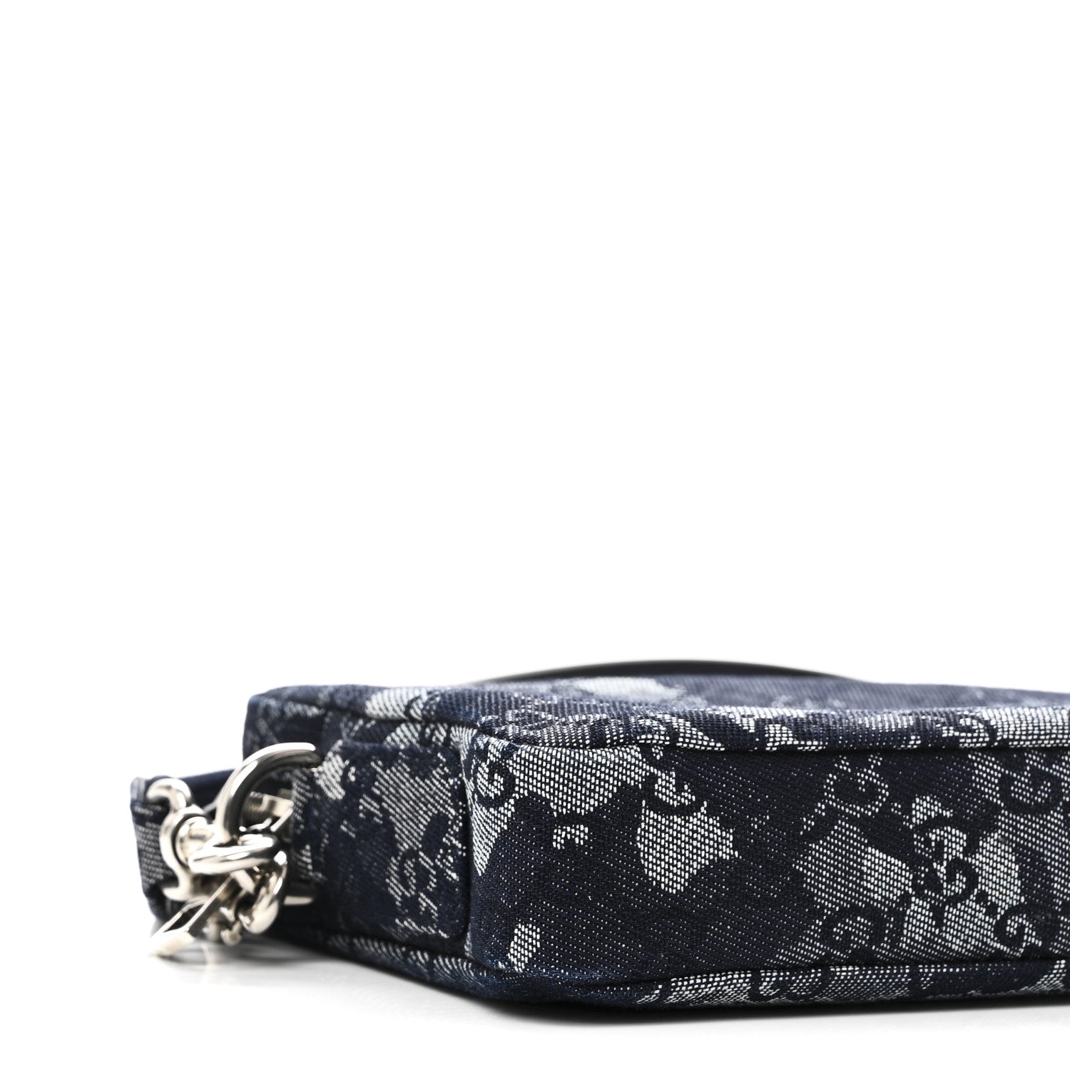 Denim GG Monogram Camouflage Small Crossbody Bag Blue