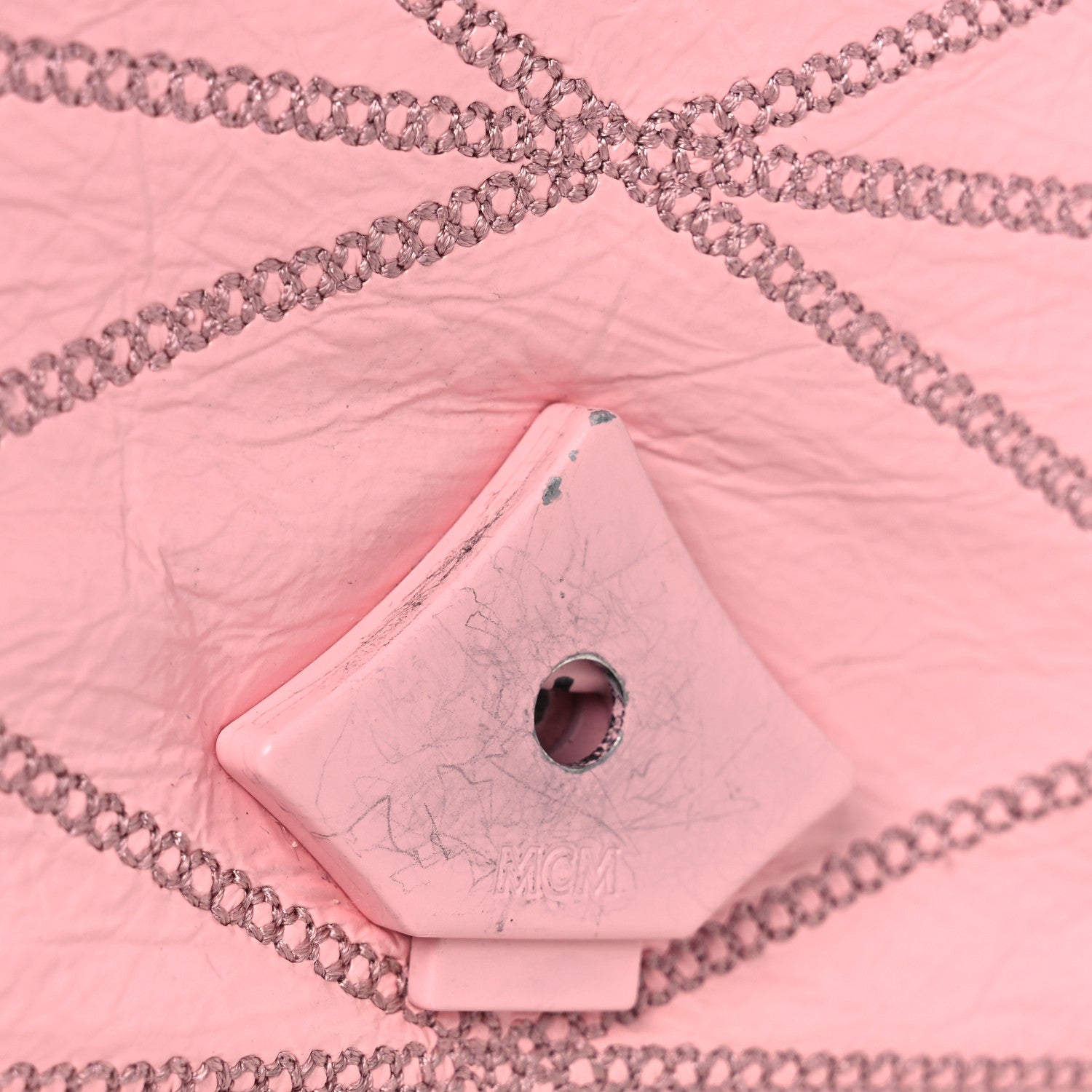 Crash Calf Quilted Mini Travia Shoulder Bag Pink