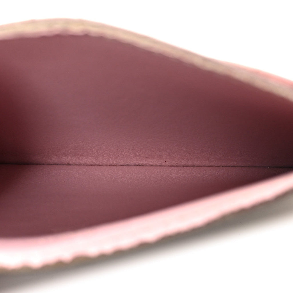 Damier Ebene Caissa  Holder Rose Ballerine