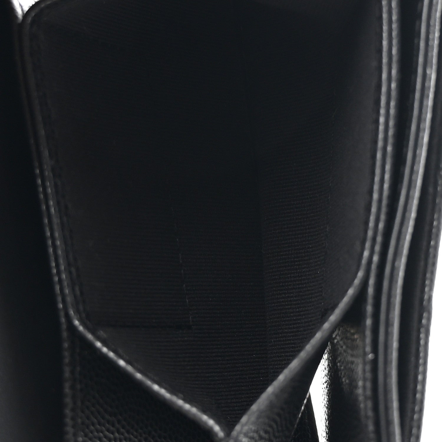 Caviar Quilted Clutch With Chain Black