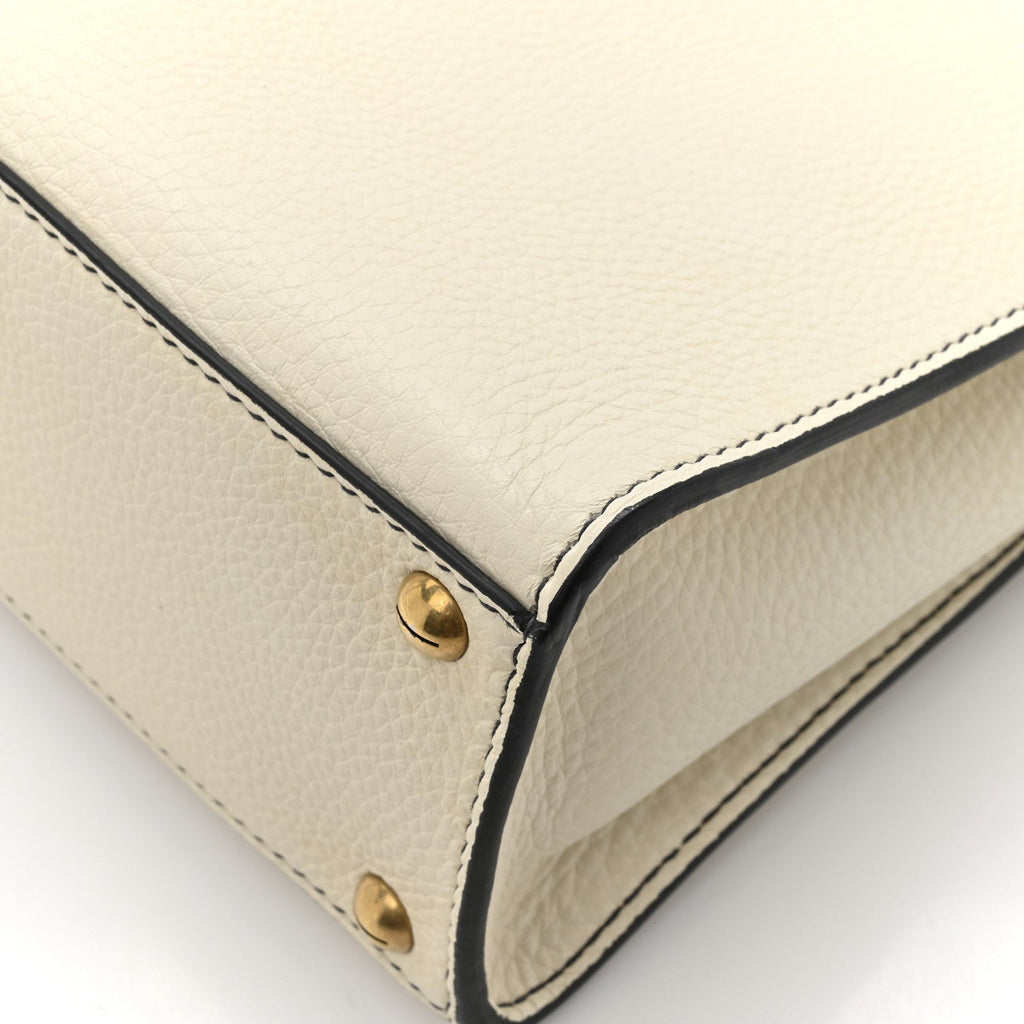 Calfskin Dioraddict Top Handle White