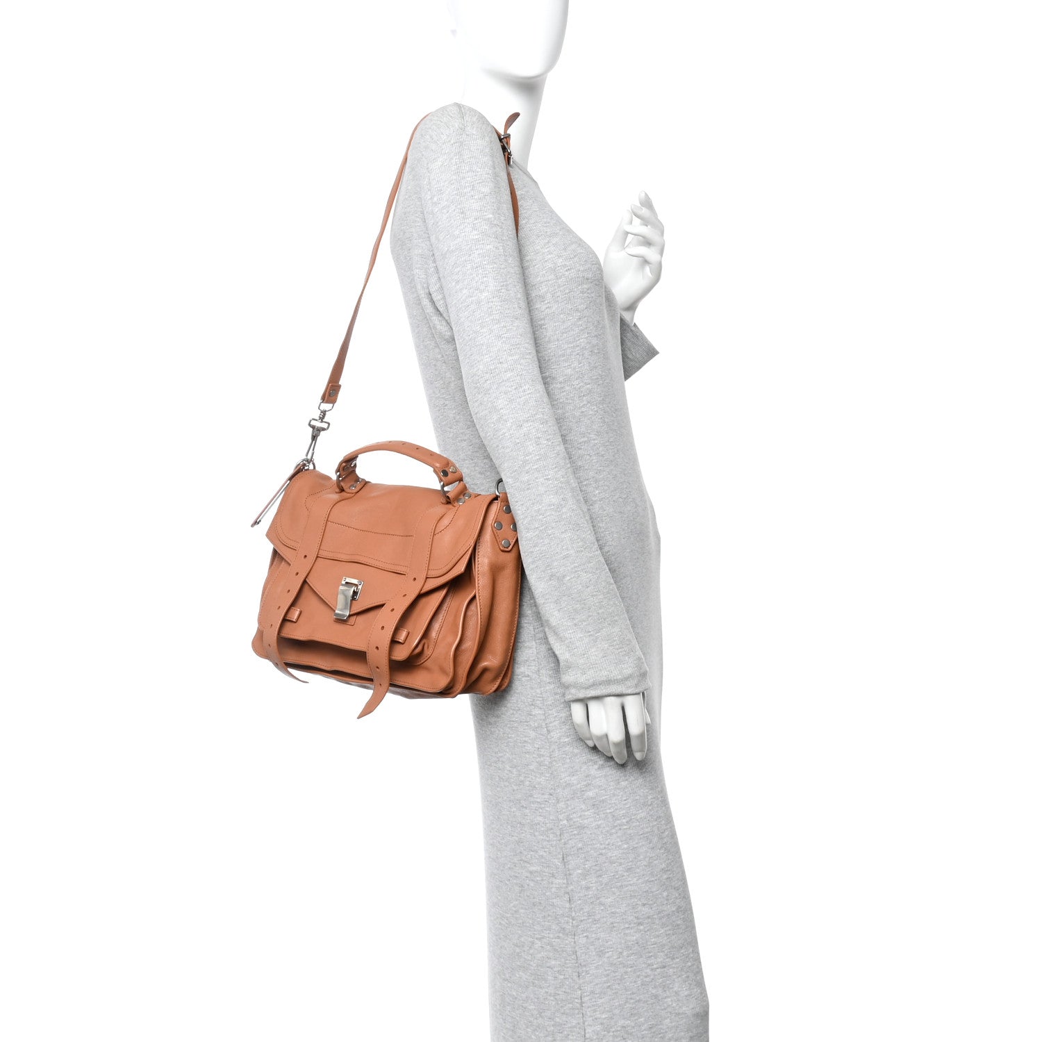 Lambskin Medium PS1 Satchel Dune