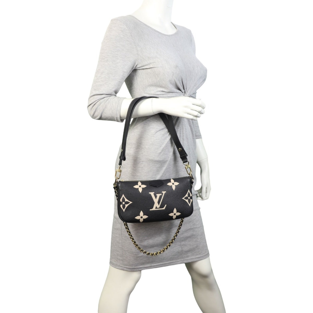 Louis Vuitton Multi Pochette Accessoires Monogram Empreinte Giant Bicolour