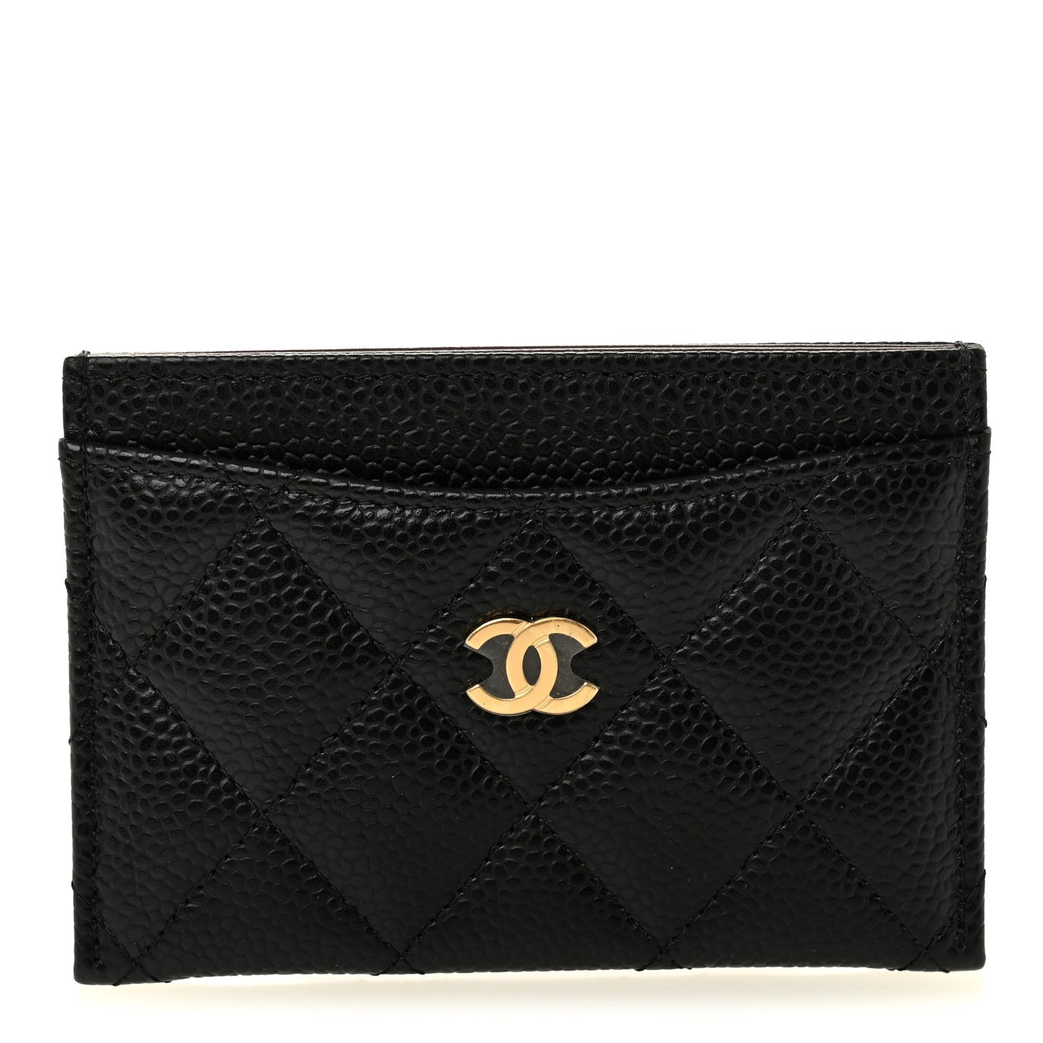 Caviar Quilted  Holder Black