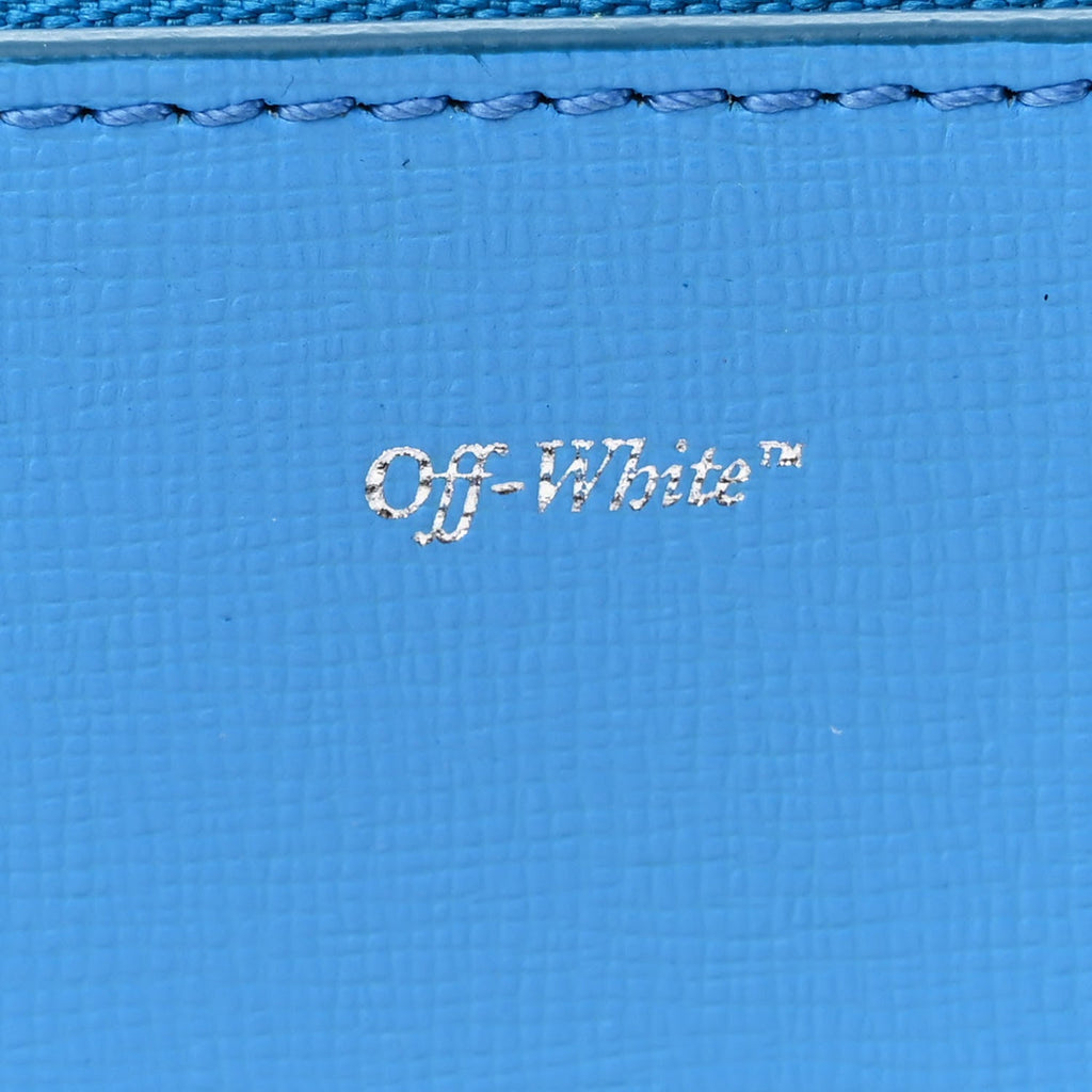 Saffiano Striped Mini Diag Binder Clip Bag Blue