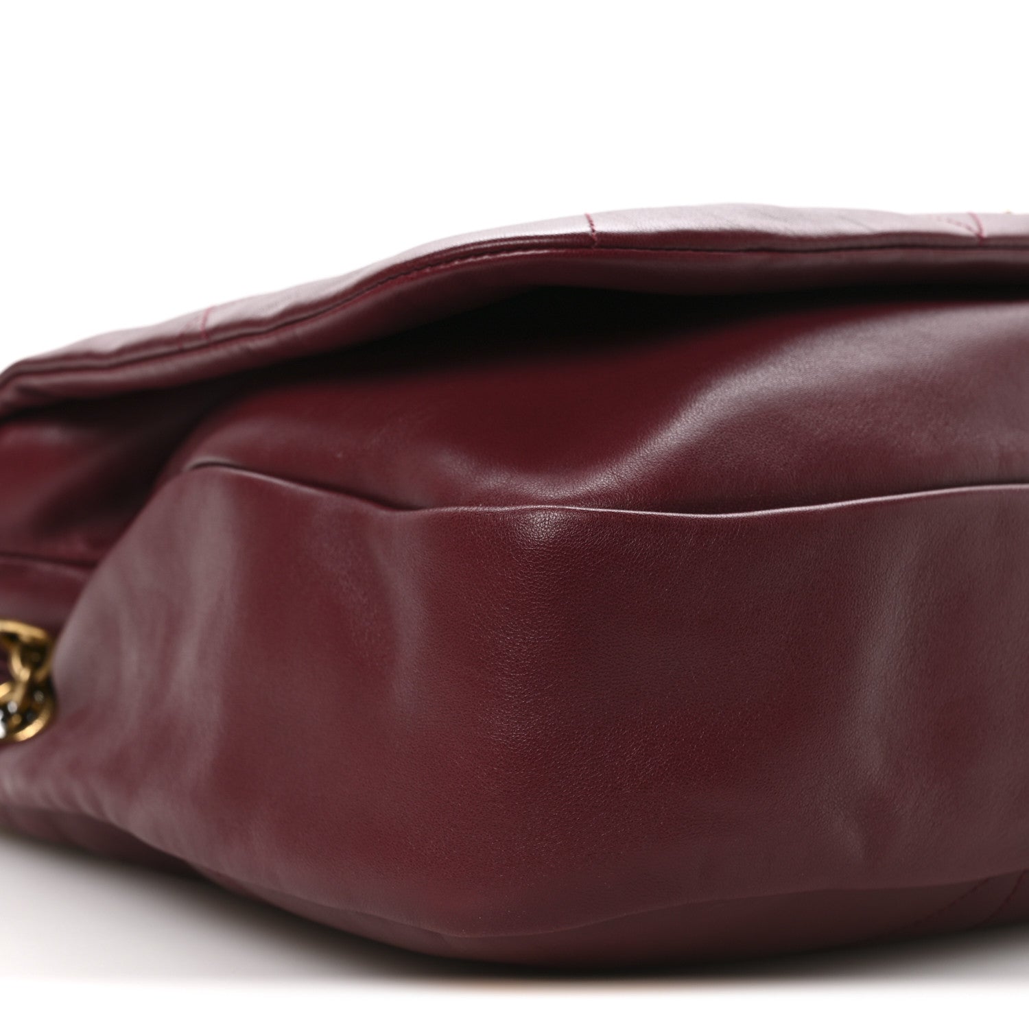 Lambskin Matelasse Monogram Large Jamie 4.3 New Dark Bordeaux