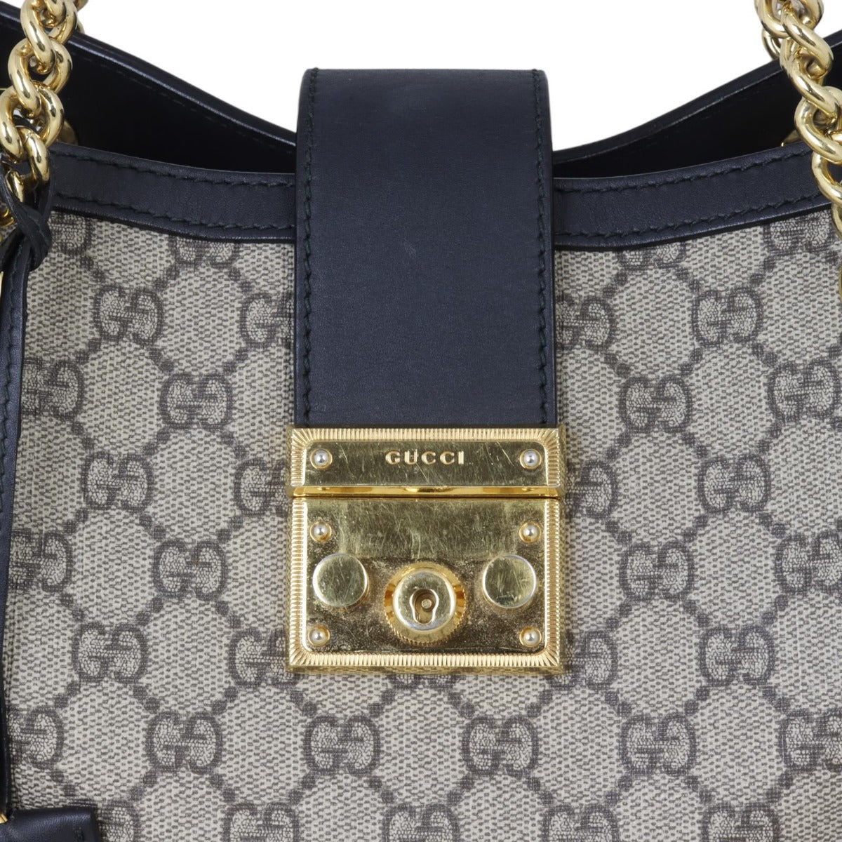 Gucci GG Supreme Padlock Tote Medium