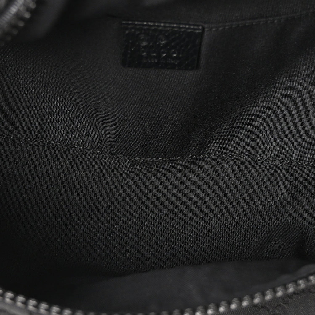 Nylon Monogram Fanny Pack Belt Bag Black