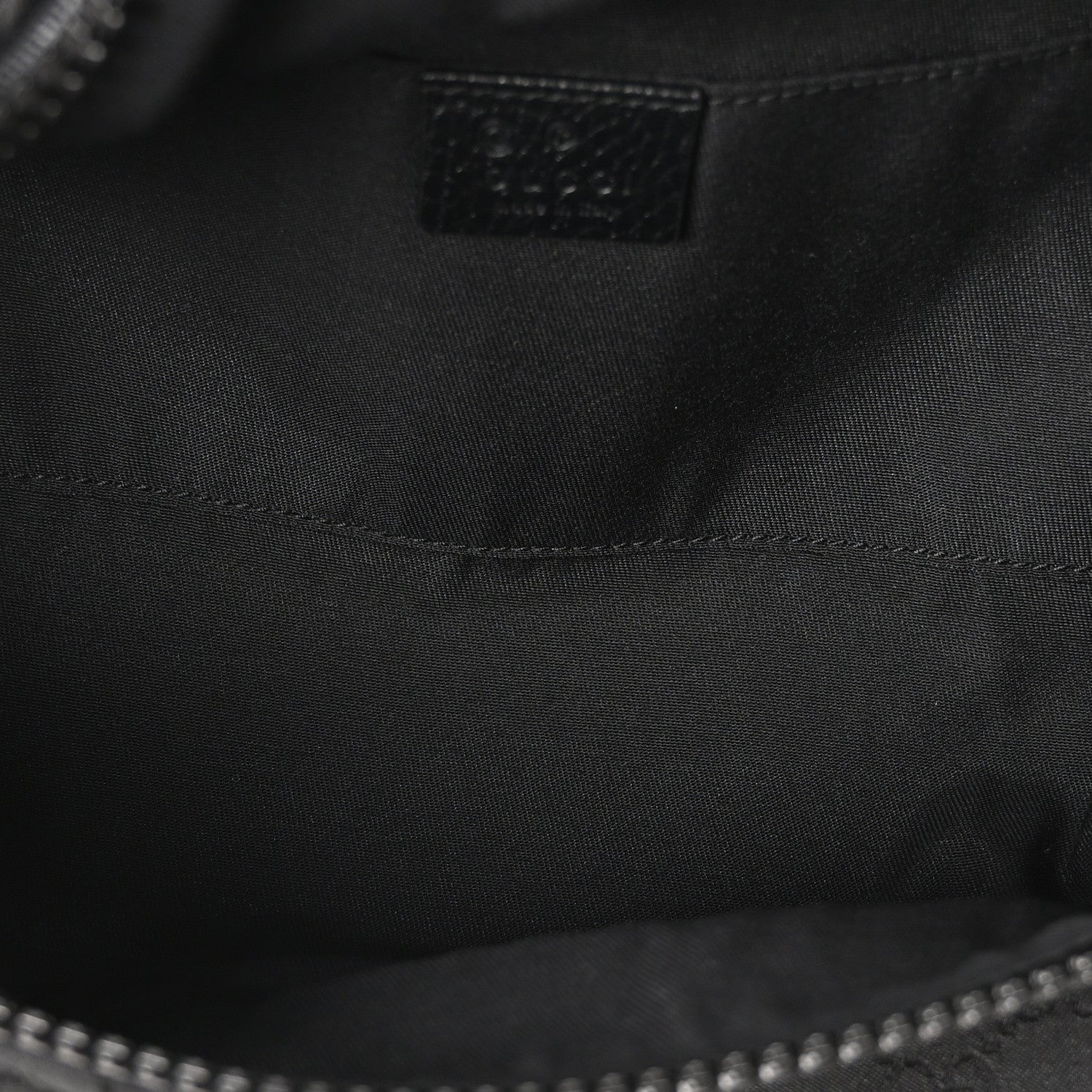 Nylon Monogram Fanny Pack Belt Bag Black
