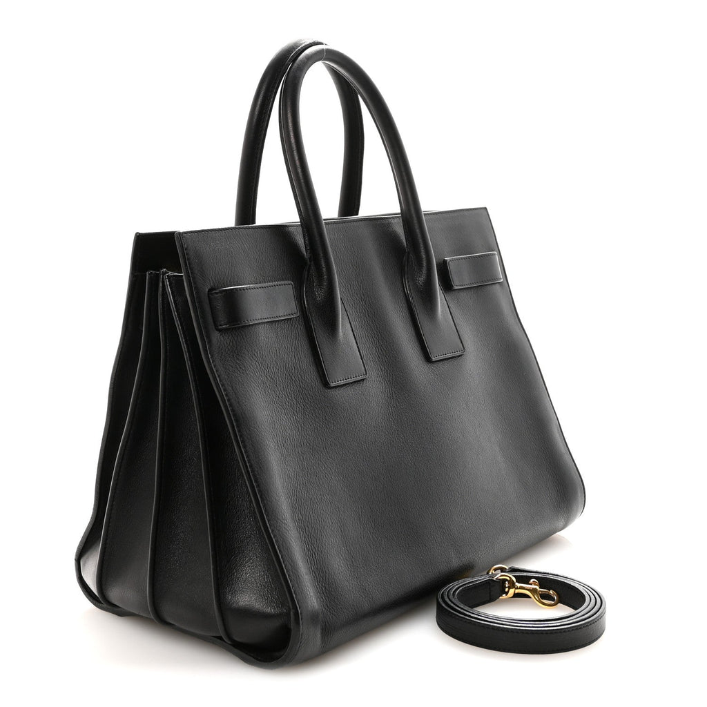 Calfskin Small Sac De Jour Black