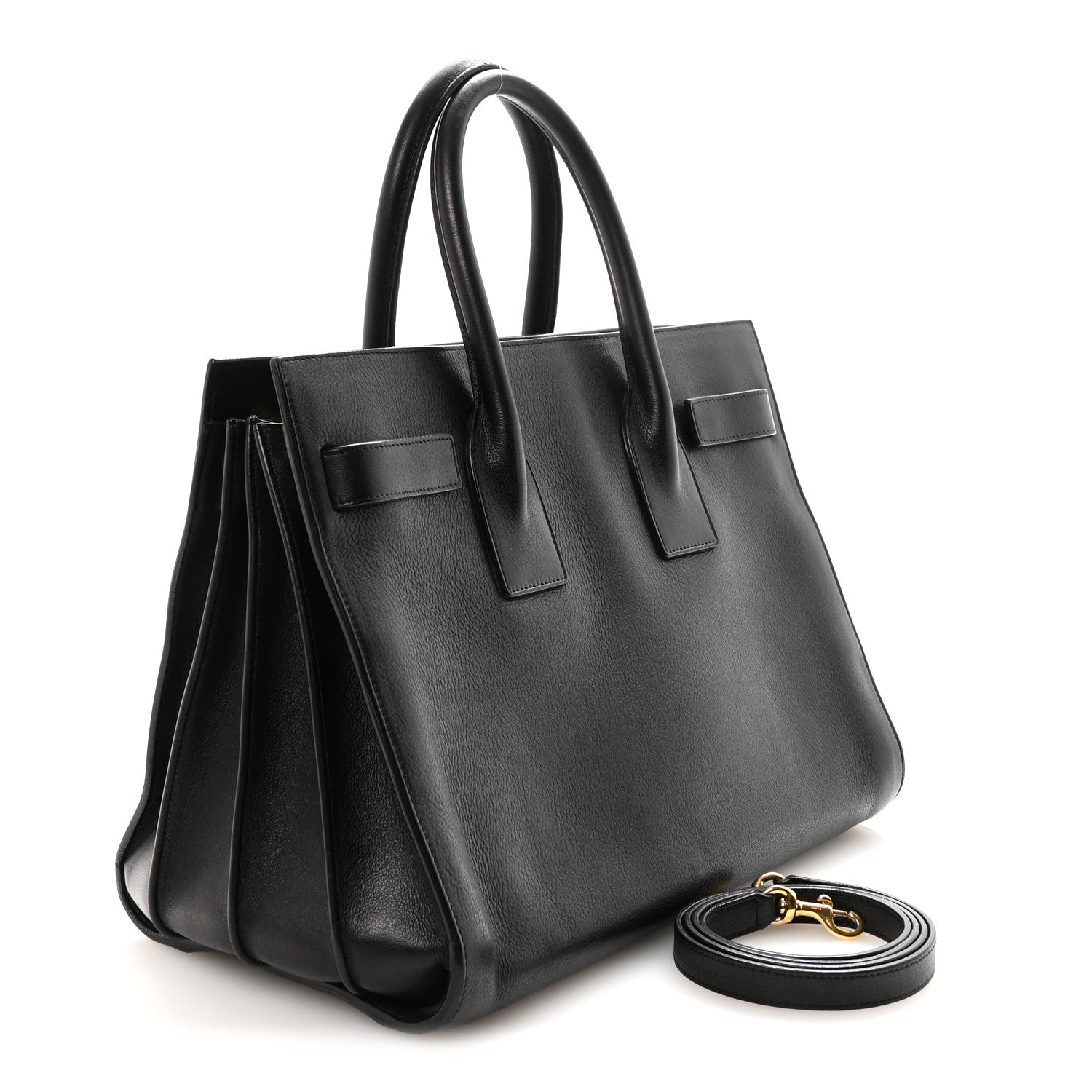 Calfskin Small Sac De Jour Black