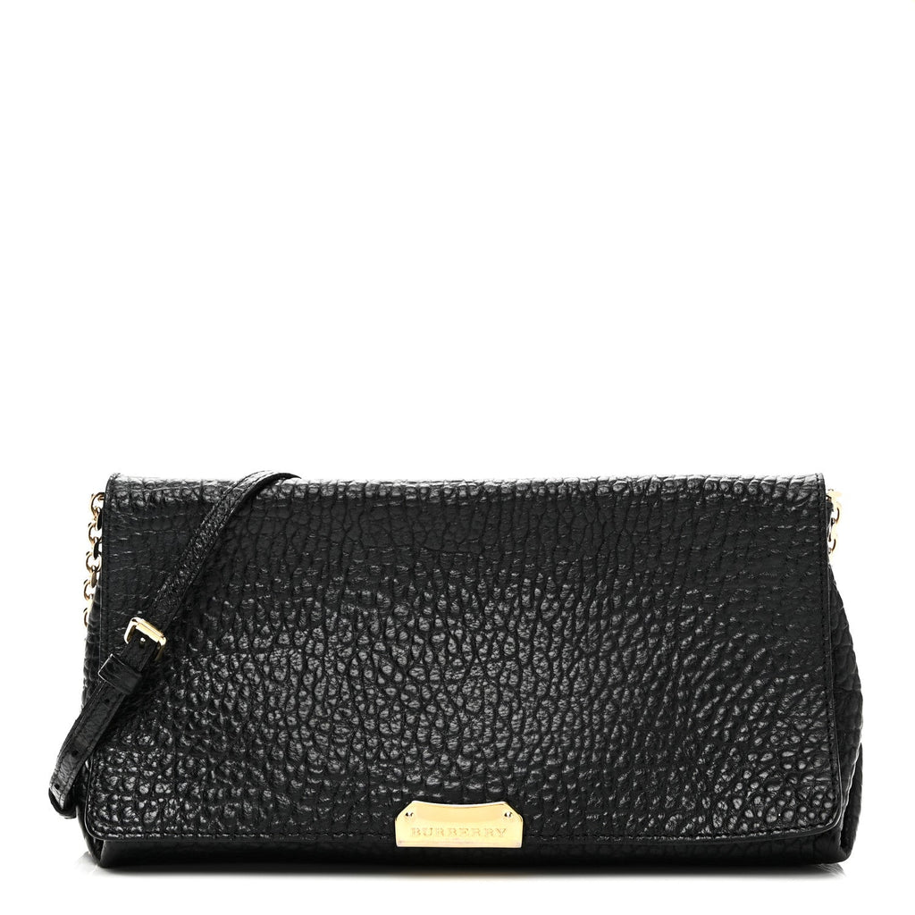 Signature Grain Medium Mildenhall Crossbody Bag Black