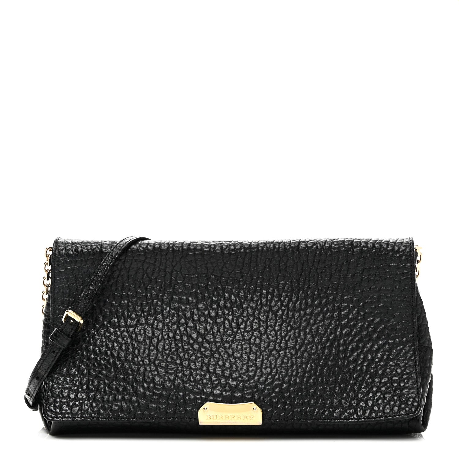 Signature Grain Medium Mildenhall Crossbody Bag Black