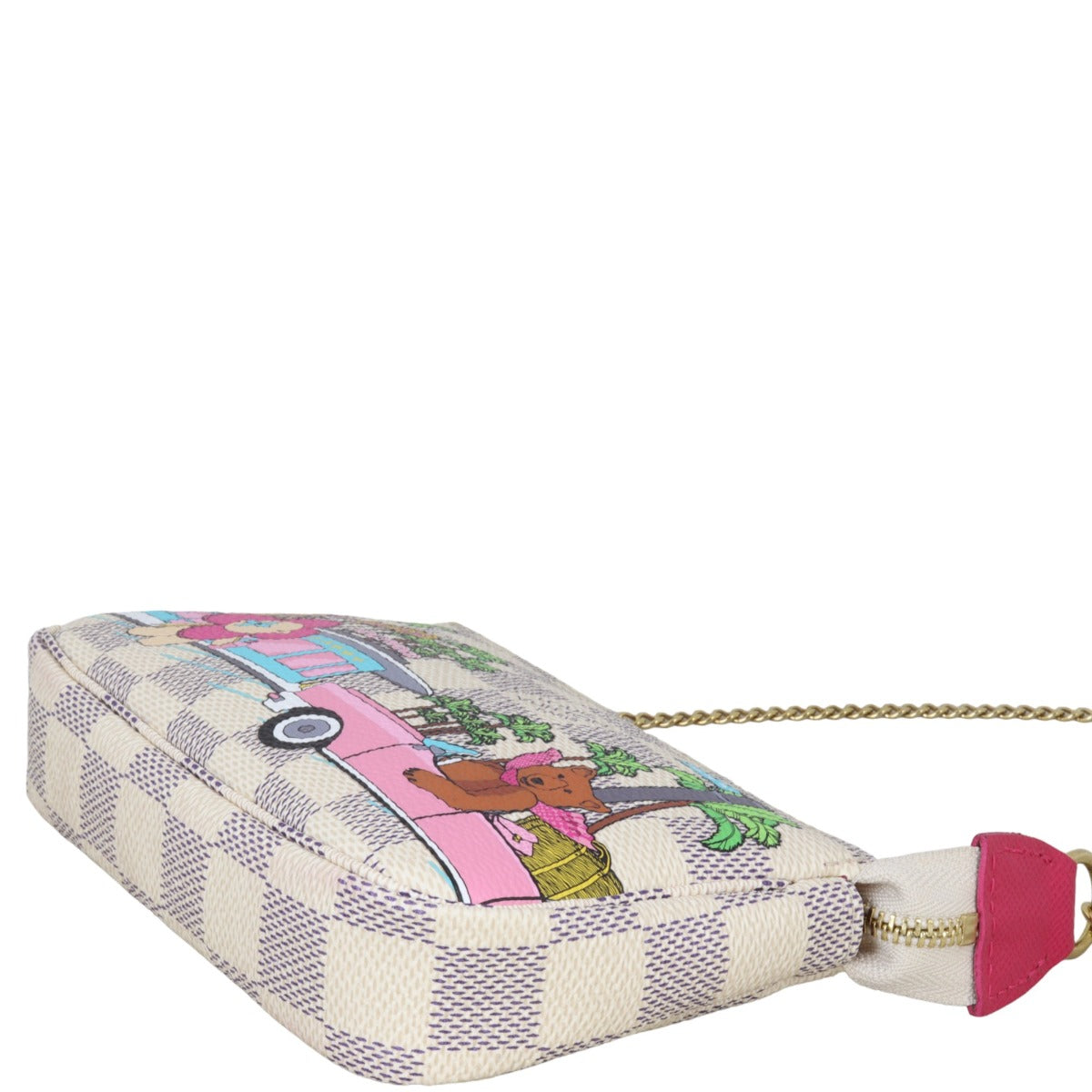 Louis Vuitton Mini Pochette Accessoires Damier Azur Hollywood Vivienne Christmas 2021