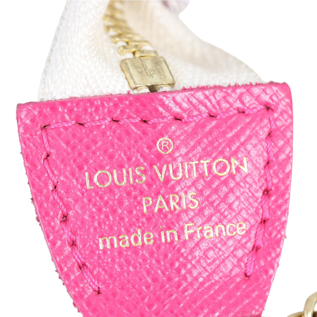 Louis Vuitton Mini Pochette Accessoires Damier Azur Hollywood Vivienne Christmas 2021