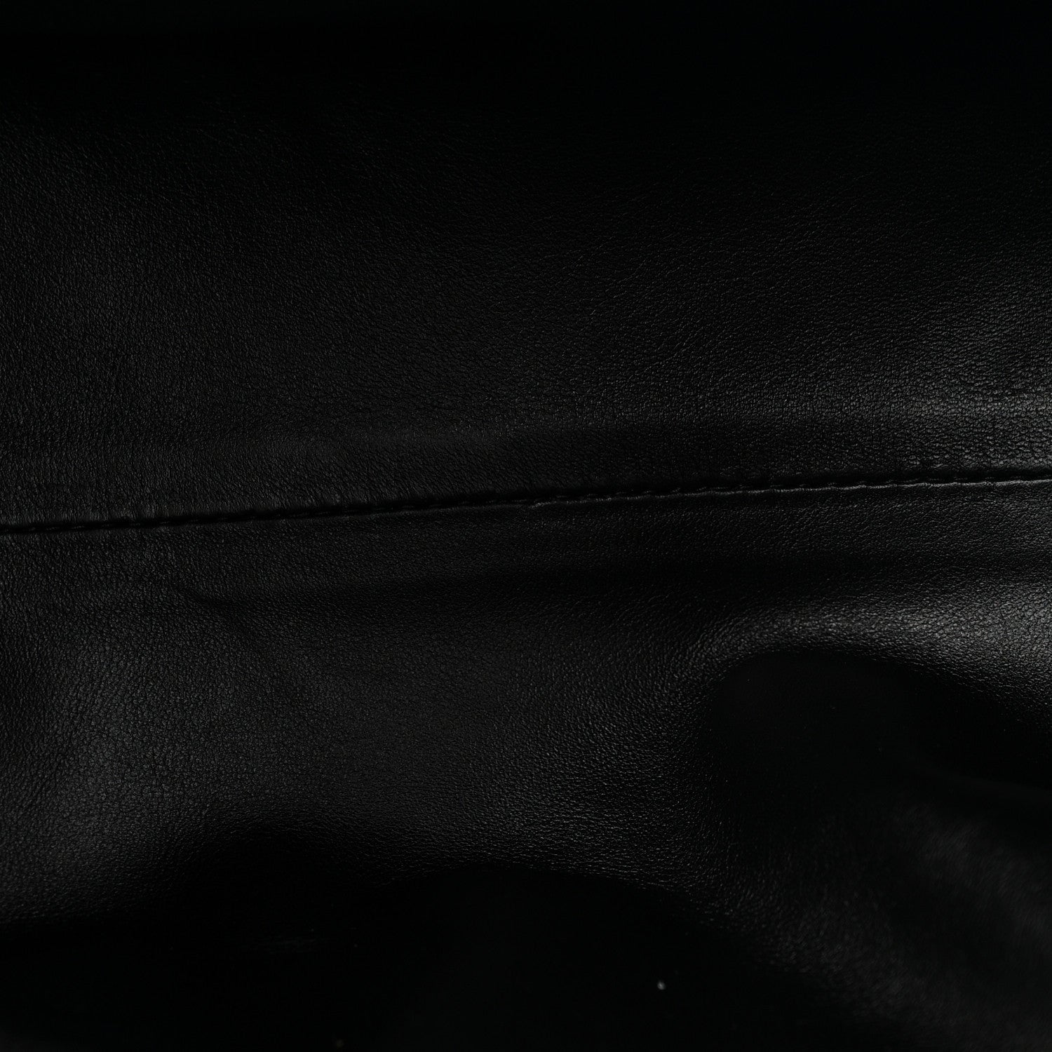 Smooth Butter Calf The Pouch Oversized Clutch Black