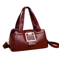 Gilded Square Buckle Crossbody Bag