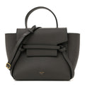 Grained Calfskin Nano Belt Bag Grey