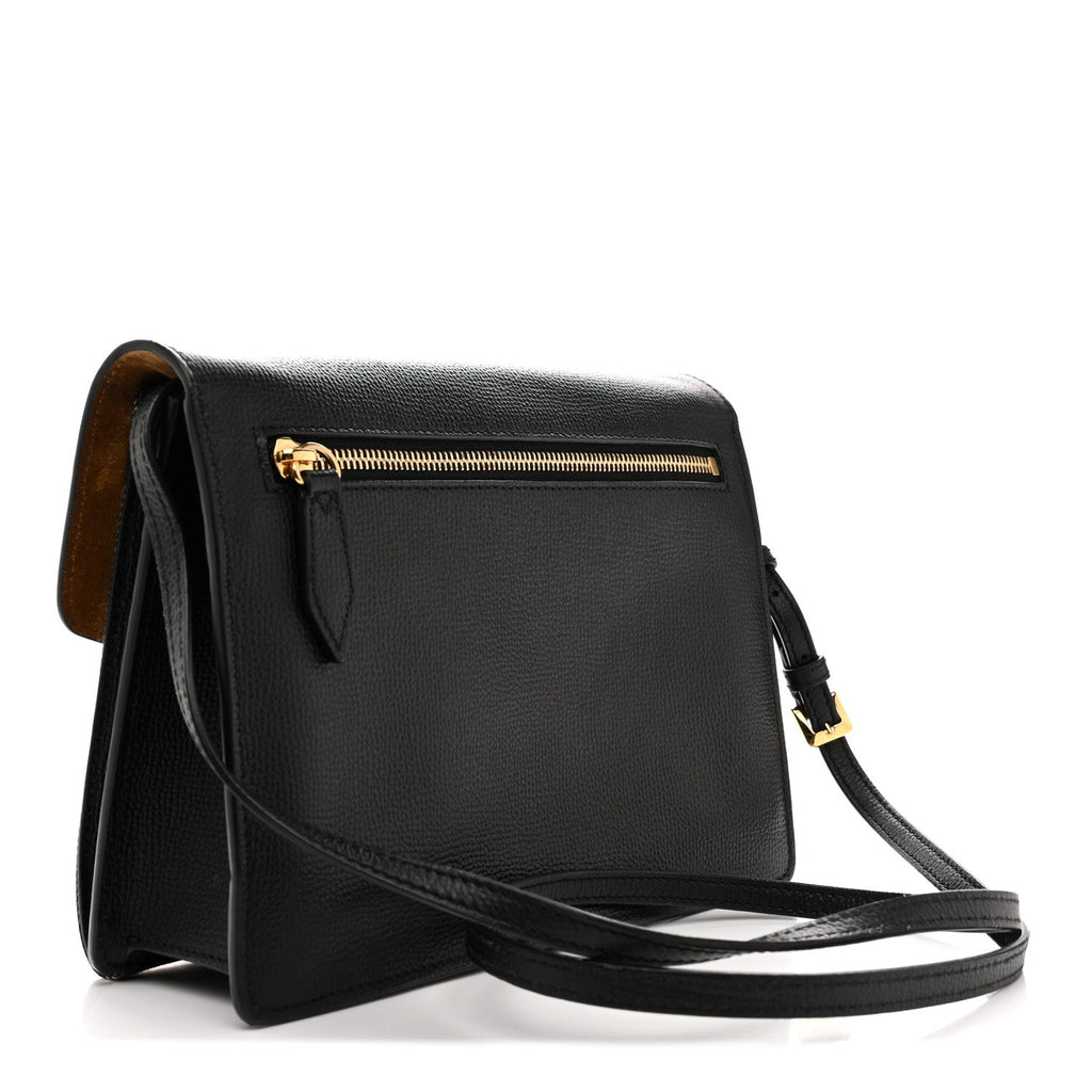 Derby Calfskin House Check Baby Macken Crossbody Bag Black