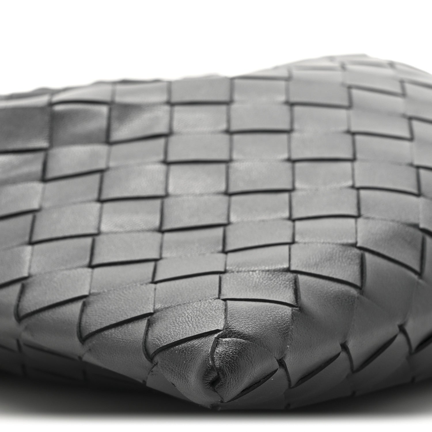 Calfskin Intrecciato Mini Hop Black