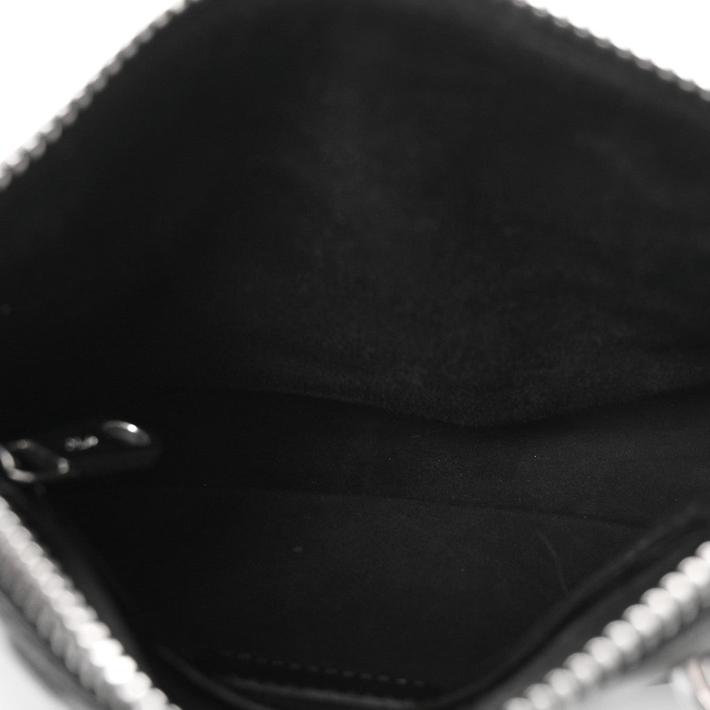 Natural Shiny Calfskin Small Marcie Satchel Black